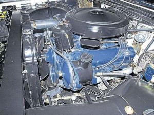 Cadillac engine compartment