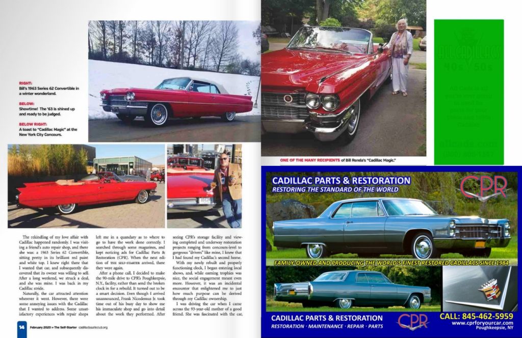 Cadillac & LaSalle Club's article from Self-Starter magazine