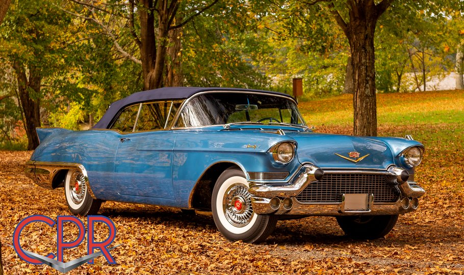 Restored 1957 Cadillac Eldorado in Bahama Blue paint